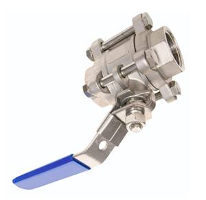 Válvula de Bola de Acero Inoxidable 316 de 3 Piezas, Extremo Roscado, Pasante Completo, Clase 150, Baja en PTFE, OEM, la Más Vendida para la Industria Petroquímica - Product Image 3