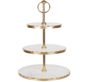 Aluminium Silver Metal <b>Cake</b> <b>Stand</b> for Wedding Ramadan Eid Home Decor-Eco-Friendly Customizable <b>Cake</b> Tools In <b>3</b> <b>Tier</b> - Product Image 3