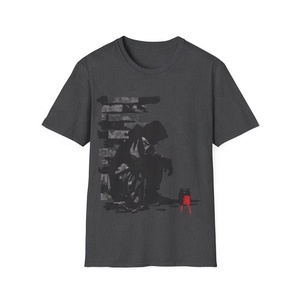 T-shirt vintage à imprimé graphique surdimensionné pour hommes et femmes, coton premium, col rond décontracté, manches courtes, coupe décontractée, streetwear - Product Image 4