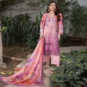 Ropa de Pakistán e India, vestido Anarkali para mujer, viscosa bordada, 3 piezas para trajes de boda, saris, ropa de fiesta India - Product Image 2