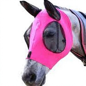 Masque anti-mouches pour chevaux, respirant, en maille, couvrant tout le visage et les oreilles, protection UV, réglable, anti-moustiques - Product Image 4