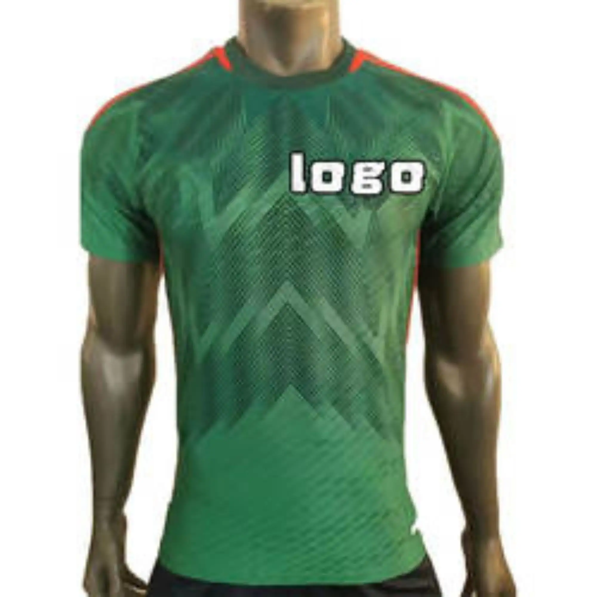 Wholesale American Football Wear Sweat-Wicking Training Quick Dry Short Sleeve T Shirt Cheap Soccer Team Uniforms