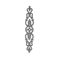 Balustrade d'escalier moderne sans cadre en acier inoxydable, résistante à la rouille, protégée contre les UV, pour villa, balcon, garde-corps décoratif floral