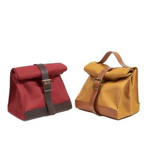 กระเป๋าเก็บความเย็นขนาดใหญ่ ทนทาน ทำจากผ้าใบหนัง พร้อมซิปปิด กันน้ำ ใช้ซ้ำได้ สำหรับใส่อาหาร รุ่น LCLB-0027 - Product Image 5