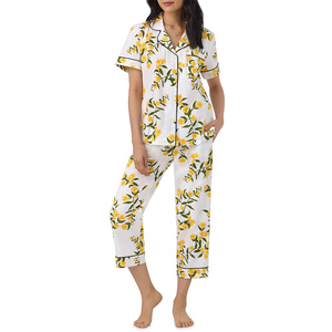 Conjunto de Dos Piezas 100% Algodón, Elegante y Lujoso para Mujer, Primavera/Verano '2026, Camisón, Pijama, Ropa de Dormir, Personalizable, Transpirable - Product Image 6