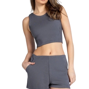 Débardeur court sexy tie-dye personnalisé pour femme, respirant, idéal pour l'été, le yoga, la gym, le club, service OEM - Product Image 1
