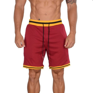 Shorts de basketball pour hommes, style streetwear, pour le sport et le fitness, coupe ample, tissu en mesh, séchage rapide, respirant, longueur genou, cordon de serrage - Product Image 3
