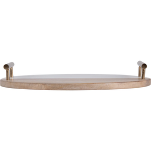 Bandeja de Servir de Madera Ecológica Hecha a Mano, de Alta Calidad y Duradera, con Diseño Clásico Pulido, Plato para Comida, para Uso en el Hogar, Cocina y Fiestas - Product Image 5