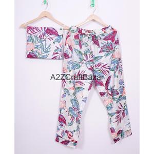 Ensemble de pyjamas d'hiver de luxe pour femmes, 100% coton, vêtements de nuit confortables, col confortable, vêtements de nuit OEM personnalisés - Product Image 4