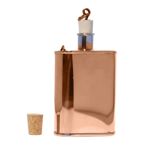 ขวดเหล้าพกพากันรั่วสำหรับเดินทางทำจากทองแดงระดับพรีเมียม - Product Image 5