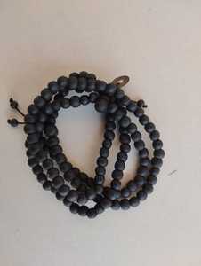 Rosario Musulmán de Cuentas de Cristal Negro, Ecológico, Hecho a Mano, 99 Cuentas, Misbaha, Tasbeeh, Personalizado - Product Image 5