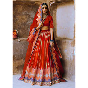 Lehenga choli ที่สวยงามของผู้หญิงพร้อมชุดงานด้าย zari - Product Image 6