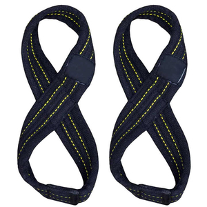 Soporte de Muñeca para Levantamiento de Pesas, Culturismo, Entrenamiento de Fuerza, Correa en Forma de 8, Powerlifting, Algodón de Alta Resistencia, Neopreno Ajustable - Product Image 1