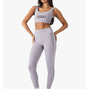 Conjunto Deportivo OEM de 2 Piezas para Mujer, Estilo Sexy con Sensación de Segunda Piel, Bra Deportivo y Pantalones Largos Levanta Glúteos para Yoga y Fitness de Invierno - Product Image 5