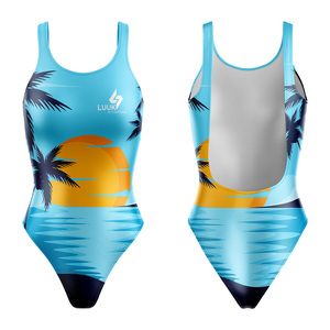 Traje de Baño de Una Pieza Personalizado para Mujer, Secado Rápido, Sublimado, Ropa de Playa, Venta al Por Mayor, OEM, Marca Privada - Product Image 4