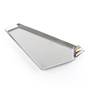 Handcrafted Eco-Friendly Metal <b>Serving</b> <b>Tray</b> Polished Finish for Household Dining Restaurant/Catering Use Durable Dishwasher Safe - Product Image 6