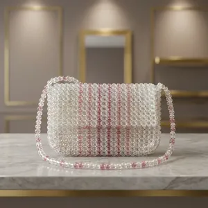 Bolsos de Mano de Moda con Cuentas de Perlas de 7 Pulgadas, Proveedor y Fabricante al por Mayor de Refratex India, Hechos en India con la Mejor Calidad - Product Image 3
