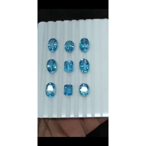 Premium Quality Wholesale Loose Gemstone Polished Cabochon Natural BLUE TOPAZ Gems Healing Stones For Jewelry Making - Product Image 2