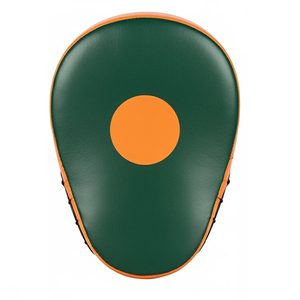 Best Quality White Gold Boxing <b>Focus</b> <b>Pads</b> Pu Leather Curved Target <b>Pads</b> for Training Sparring MMA Muay Thai Kickboxing <b>Focus</b> Mit - Product Image 1
