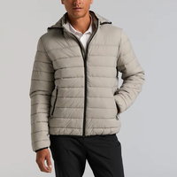 Veste matelassée pour homme, fabriquée professionnellement, respirante, avec col à capuche, logo sur le devant, nouvelle mode, vêtements d'extérieur pour l'hiver