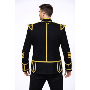 Scottish <b>Black</b> Piper Doublet <b>Kilt</b> Jacket - <b>Men</b>’s Wholesale Wool Doublet - Highland Formal Wear 2026 - Product Image 2