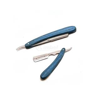 Rasoir droit pliable ergonomique, shavette compacte pour barbier, idéal pour un rasage pratique en voyage et une toilettage précis du visage masculin - Product Image 6