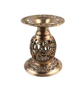 Aluminium Metal Rustic <b>Candle</b> Holder <b>Candle</b> Stand for Lighting and Home Decoration <b>Set</b> Stylish Decorative <b>Candle</b> Jar Holder - Product Image 4