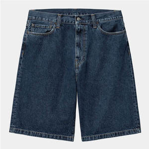 High Quality Custom Brand Canvas Denim Shorts Fashion High Waist Blue <b>Jeans</b> Casual Pants Elastic Waist <b>Drawstring</b> <b>Men</b> 180g Quick - Product Image 5