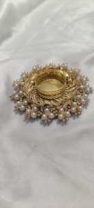 Support de bougie en ornement de perles et de gota, Décoration de table, Support Diya, Décoration de mariage, Décoration festive pour la maison, Décoration Pooja, Cadeau pour invités de mariage - Product Image 6
