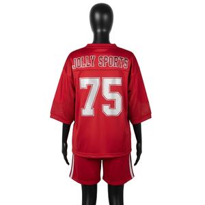 Ensemble short et maillot de football pour femmes, tissu sportif en polyester de qualité supérieure, panneaux en maille 180 GSM, logo personnalisé, ensembles pour femmes rouges, 100% coton - Product Image 2