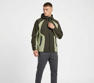 Blouson Bomber Homme Imperméable et Coupe-Vent en Polyester et Nylon avec Blocs de Couleurs et Fermeture Éclair – Idéal Printemps - Product Image 4