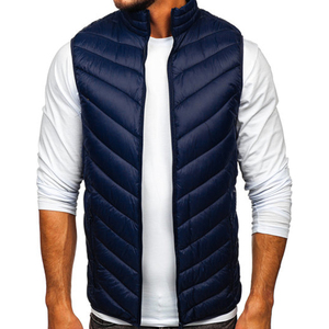 Chaleco Acolchado Sin Mangas Personalizado de Alta Calidad, Chaleco con Cierre y Cuello Alto, Chaleco de Poliéster para Hombre, Transpirable - Product Image 1