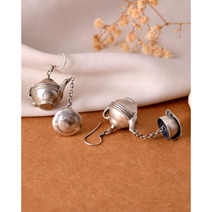 Pendientes de Plata Matka Colgantes de Moda de Meera Jaipur India - Product Image 4