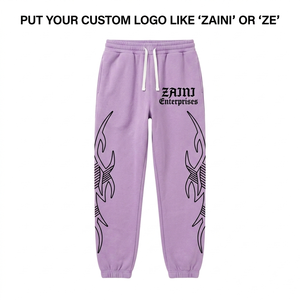 Pantalones Deportivos ZAINI para Hombre, 320 GSM, Algodón y Poliéster, Color Azul Rey, Cordón Ajustable, Pliegues Delanteros, Ligeros, Premium, Estilo Urbano - Product Image 2