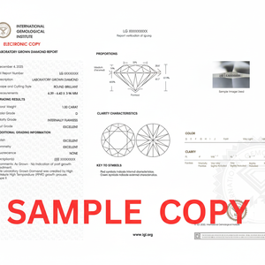 Diamante Cultivado en Laboratorio de 0.75 Ct, Corte Redondo, Claridad VVS1, Certificado IGI CVD/HPHT, Seleccionado a Mano, para Diseños de Joyería Exclusivos - Product Image 5