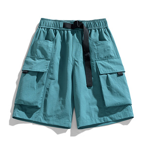 Pantalones Cortos Deportivos para Hombre, Cintura Media, Cierre con Cordón, Múltiples Bolsillos, Tejido Elástico Transpirable de Secado Rápido - Product Image 6