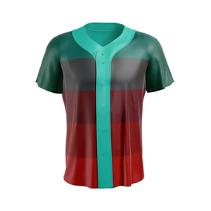 Camiseta de Béisbol Transpirable de Secado Rápido JAMEZ SPORTS - Nombre del Equipo Personalizado Unisex Adulto 100% Mezcla de Poliéster y Algodón - Product Image 4