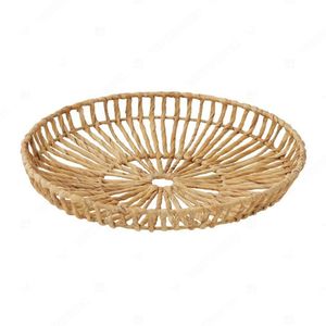 AIRY Serving Tray Woven Dinner Water Hyacinth Tray Kitchen Display - Product Image 4