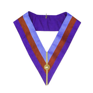 Collar Ceremonial de Maestro Masón del Rito Escocés, Collar Provincial de Antigua Provincia, Collar Personalizado, En Stock - Product Image 6