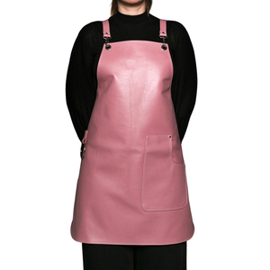 Delantal de Cuero Rosa de Moda al por Mayor para Mujer, Delantal de Camarero de Cuero PU Impermeable, Uniforme de Fiesta, Ropa Sexy para Club - Product Image 1