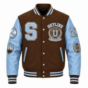 Veste universitaire pour homme sur mesure OEM ODM, broderie en chenille de qualité supérieure, étiquette privée - Product Image 1