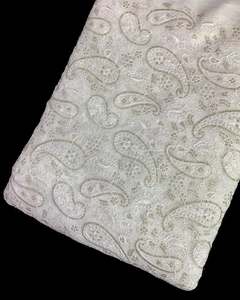 Chain Stitch Embroidery Knitted Lace <b>Sequin</b> Georgette Fabric 100% Polyester Eco-Friendly Breathable Industry Abaya <b>Kaftan</b> Modest - Product Image 1