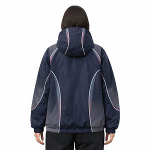 High Performance Custom Style Women Windproof Windbreaker <b>Jacket</b> Long Sleeve Polyester hooded Casual Outdoor Windbreaker <b>Jacket</b> - Product Image 4