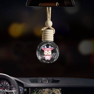 Diffuseur de parfum pour voiture avec logo personnalisé, flacon vide en bois à suspendre, style dessin animé, pour huiles essentielles - Product Image 4