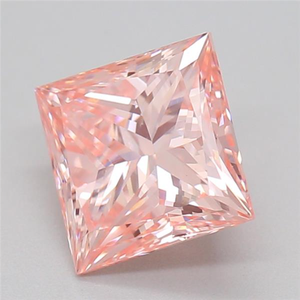IGI Certified 2.00CT Princess Cut Fancy Intense Pink Lab <b>Diamond</b> Loose Synthetic <b>Diamond</b> for Engagement <b>Ring</b> Jewelry - Product Image 3