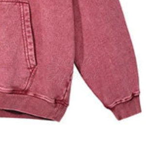 Sweat-shirts délavés à l'acide 100% coton Tissu léger et respirant Style streetwear décontracté pour l'hiver - Product Image 3