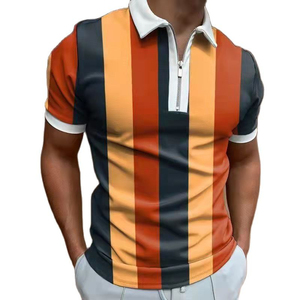 Chemise polo pour homme avec logo personnalisé imprimé, uniforme de golf uni, t-shirt en gros avec design unique - Product Image 1