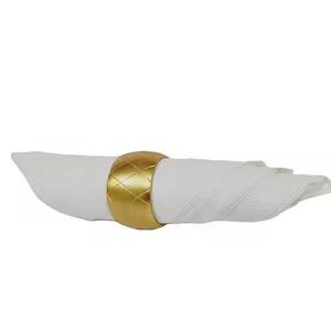 Premium Gold Plated Metal Napkin Ring Elegant Table Decor for <b>Wedding</b>, Party And Banquet At Best Price - Product Image 6