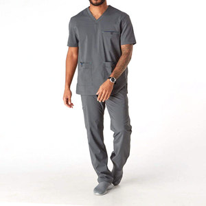 Tenues d'hôpital unisexes en Spandex/Polyester avec logo personnalisé, qualité supérieure, prix abordable, vente en gros, ensembles de blouses médicales design - Product Image 4