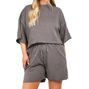 Conjuntos de Shorts de Verano de Dos Piezas para Mujer, Shorts Negros con Logotipo Personalizado, Top Corto sin Mangas, Camiseta Corta Informal, Conjuntos de Ropa para Mujer - Product Image 4